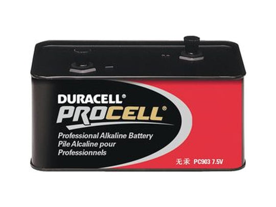 Duracell Procell 7.5V Alkaline Lantern Battery - Screw Terminals (PC903 PC-903)