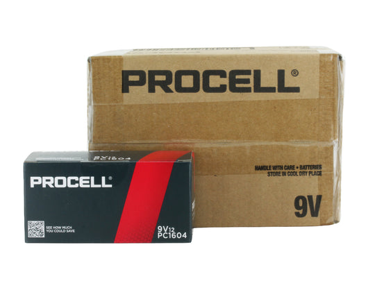 Duracell Procell 9V 12-Box with Case of 72
