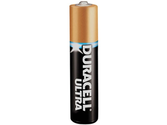 Duracell Ultra MX2500 AAAA 1.5V Alkaline Button Top Battery - Vertical Front View
