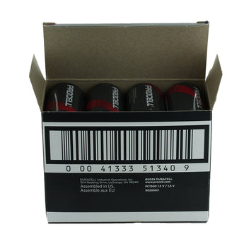 Duracell Procell PC1300 (12PK) D-cell 1.5V Alkaline Button Top Batteries (PC1300BKD) - Contractor Pack of 12