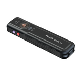 Black Fenix E06R Pro USB-C Rechargeable All-Purpose Flat Flashlight - Angled View