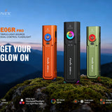 Fenix E06R Pro USB-C Rechargeable All-Purpose Flat Flashlight - 1600 Lumens - Spot, Flood, UV & Red Laser - Multiple Colors Available