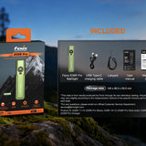 Fenix E06R Pro USB-C Rechargeable All-Purpose Flat Flashlight - 1600 Lumens - Spot, Flood, UV & Red Laser - Multiple Colors Available