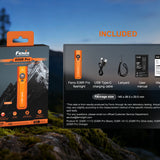 Fenix E06R Pro USB-C Rechargeable All-Purpose Flat Flashlight - 1600 Lumens - Spot, Flood, UV & Red Laser - Multiple Colors Available