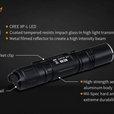 Fitorch EC10 V2.0 LED Flashlight - CREE XP-L - 1000 Lumens - Includes 1 x 14500 with Micro-USB Charging Port