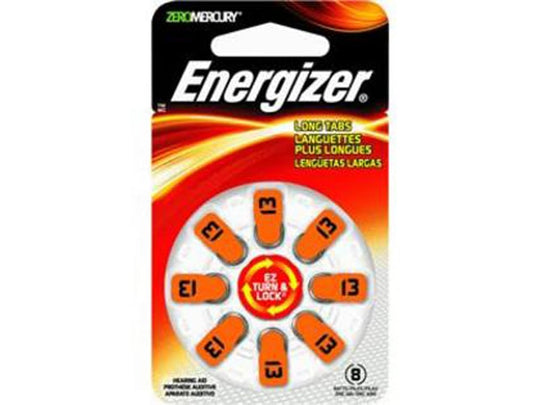 Energizer 13 Hearing Aid Battery Zinc Air 8-Pack - AZ13E-8