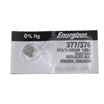 Energizer 377 376 Silver Oxide SR626W, SR626W 1pc (Each)