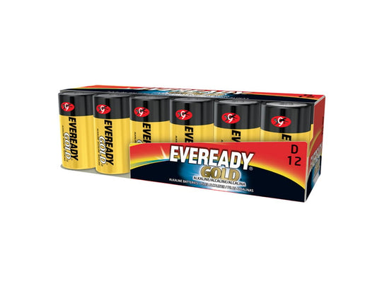 Energizer Eveready Gold A95 D Alkaline Battery - 12 Count Family Pack (A95Fp12T1)