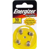Energizer AC10-4 Zinc Air 10 size Hearing Aid Battery- Amplifier - AC10 - Long Lasting Power
