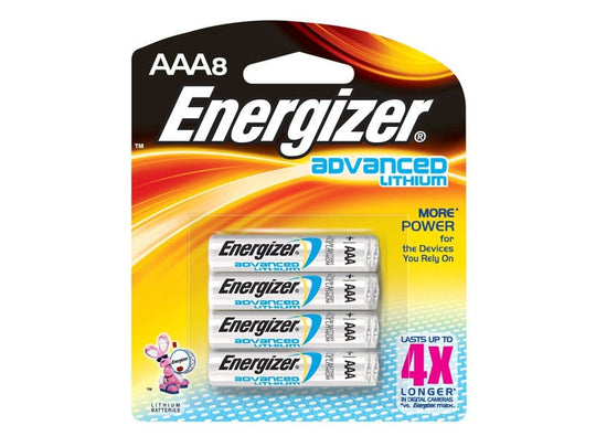 Energizer EA92BP-8 Advanced Lithium AAA Battery - 8 Pack