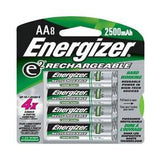 Energizer Recharge NH15-BP-8 AA 2300mAh 1.2V Nickel Metal Hydride (NiMH) Button Top Batteries - 8 Pack Retail Card