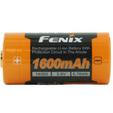 Fenix ARB-L18-1600 18350 1600mAh 3.6V Protected Lithium Ion (Li-ion) Button Top Battery