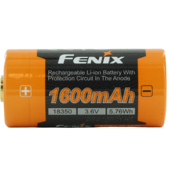 Fenix ARB-L18-1600 18350 1600mAh 3.6V Protected Lithium Ion (Li-ion) Button Top Battery