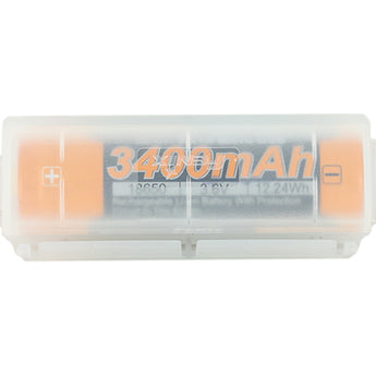 Fenix ARB-L18-3400U 18650 3400mAh 3.6V Protected Lithium Ion (Li-ion) Button Top Battery with Micro USB Charging Port - Clam Shell