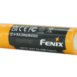 Fenix ARB-L18-3400U V3.0 18650 3400mAh 3.6V Protected Lithium Ion (Li-ion) Button Top Battery with Built-In USB-C Charging Port