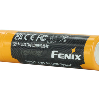 Fenix ARB-L18-3400U V3.0 18650 3400mAh 3.6V Protected Lithium Ion (Li-ion) Button Top Battery with Built-In USB-C Charging Port