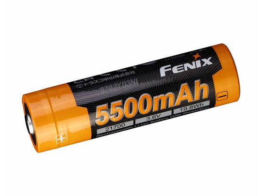 Fenix ARB-L21-5500 21700 5500mAh 3.6V 10A Protected High-Drain Lithium Ion (Li-ion) Button Top Battery