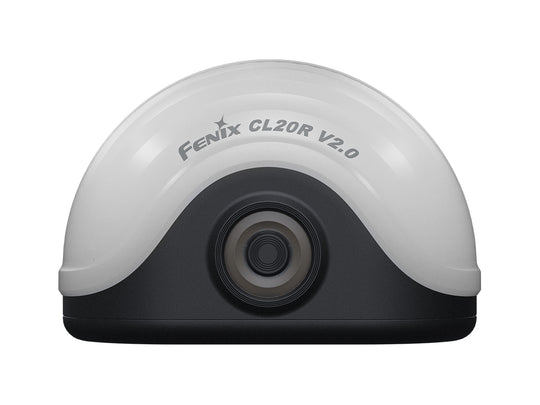 Black Fenix CL20R V2.0 USB-C Rechargeable Camping Lantern - Front Facing View