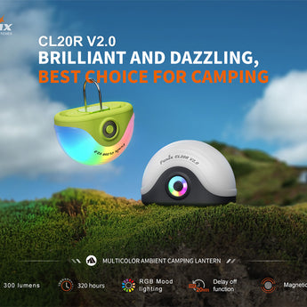 Fenix CL20R V2.0 USB-C Rechargeable Camping lantern - 300 Lumens - Includes 1 x 1900mAh Li-ion Battery Pack - Midnight Black