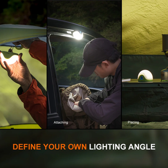 Fenix CL20R Pro USB-C Rechargeable Magnetic Camping Lantern - White, Red, and RGB - Includes 1 x 1900mAh Li-ion Battery Pack - Multiple Colorways