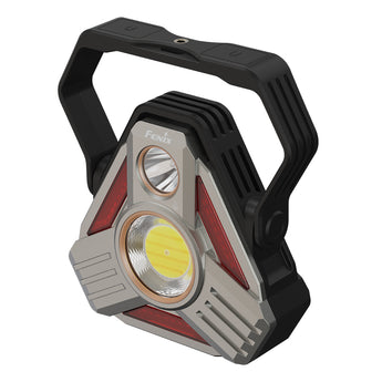Fenix CP50R USB-C Rechargeable Work Light - Front Angled View with Handle Up