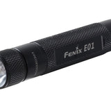 Fenix E01 Portable Mini LED Flashlight - Black - 13 Lumens 1xAAA - Gift Box