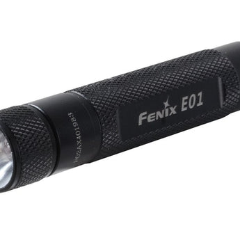 Fenix E01 Portable Mini LED Flashlight - Black - 13 Lumens 1xAAA - Gift Box