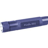 Fenix E01 Mini LED Flashlight with 13 Lumen Nichia LED - Uses 1xAAA - Blue Body