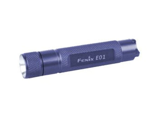 Fenix E01 Mini LED Flashlight with 13 Lumen Nichia LED - Uses 1xAAA - Blue Body