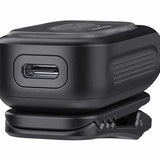 Fenix E04R - Back Right Facing Angle, Waterproof USB Port Visible