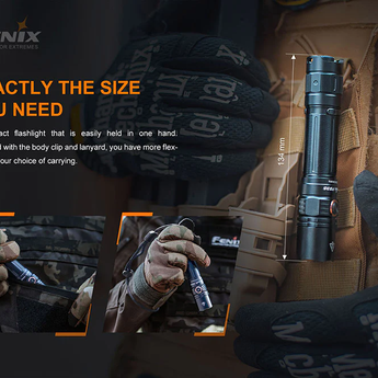 Fenix PD35 V3.0 Tactical LED Flashlight - 1700 Lumens - Luminus SFT40 - Includes 1 x Micro-USB Rechargeable 18650