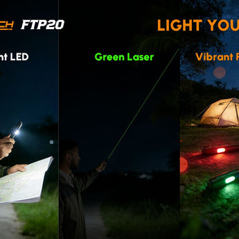Fitorch FTP20 - White and RGB Light plus Green Laser