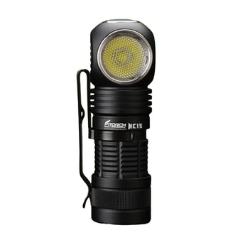 Fitorch HC15, Black - Upright View, LED Facing Forward