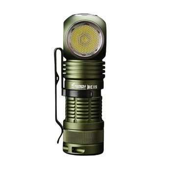 Fitorch HC15, Green - Upright View, LED Facing Forward
