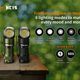 Fitorch HC15 - 6 Brightness Levels - SOS and Strobe Emergency Modes