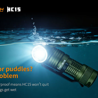 Fitorch HC15 - IPX8 waterproof Construction