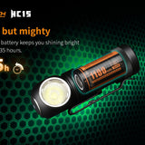 Fitorch HC15 - Included 18350 Battery with 135 hour Max Runtime