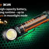 Fitorch HC25 - Included 18650 Battery with 395 hour Max Runtime