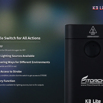 Fitorch K3 Lite - Easy to Use Single Side Switch