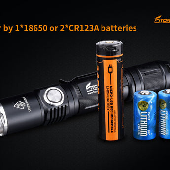Fitorch P20RGT - Dual Fuel, Compatible with 18650 or CR123A Batteries