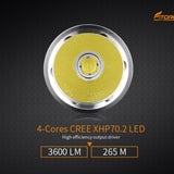 Fitorch P26R - CREE XHP 70.2 LED, 3600 Lumens, 265 Meter Throw