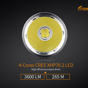 Fitorch P26R - CREE XHP 70.2 LED, 3600 Lumens, 265 Meter Throw