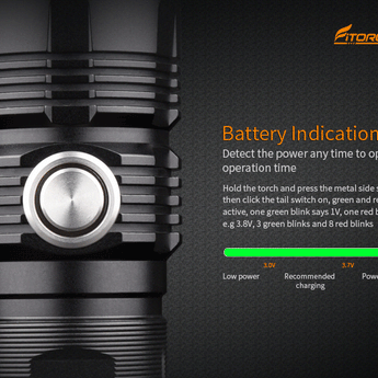 Fitorch P26R - Real-time Battery Indicator