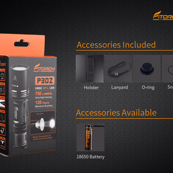 Fitorch P30Z - Accessories List