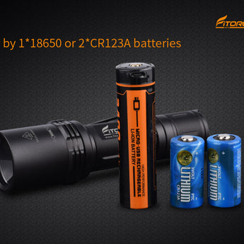Fitorch P30Z - Dual-Fuel 18650 or CR123A Batteries