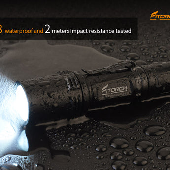 Fitorch P30Z - IPX8 Waterproof, 2-meter Impact Resistant Construction