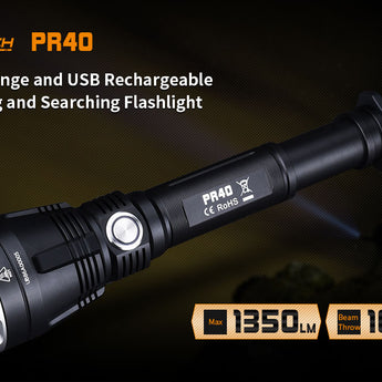 Fitorch PR40 - Long-Range, USB-Rechargeable Hunting Flashlight