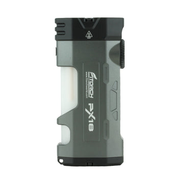 Fitorch PX18 LED flashlight black version upright view