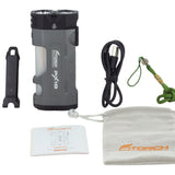 Fitorch PX18 LED flashlight black version accessories in the box
