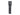 Black flashlight on a white background